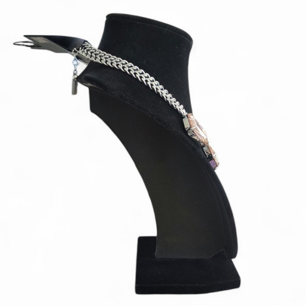Simply Vera Vera Wang Pink Rhinestone Necklace - Picture 2 of 3